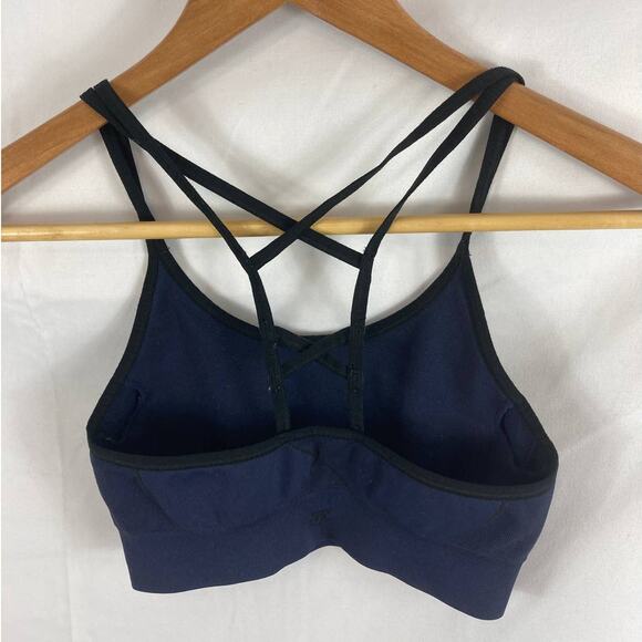 Champion Strappy Back Navy and black sports bra XS - Picture 2 of 3